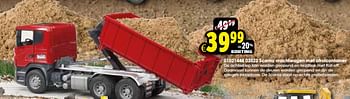 Aanbiedingen Scania vrachtwagen met afrolcontainer - Bruder - Geldig van 20/06/2015 tot 26/07/2015 bij ToyChamp