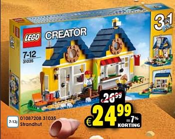 Aanbiedingen Strandhut - Lego - Geldig van 20/06/2015 tot 26/07/2015 bij ToyChamp