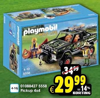 Aanbiedingen Pickup - Playmobil - Geldig van 20/06/2015 tot 26/07/2015 bij ToyChamp