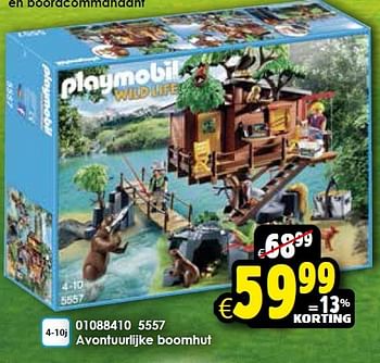 Aanbiedingen Avontuurlijke boomhut - Playmobil - Geldig van 20/06/2015 tot 26/07/2015 bij ToyChamp