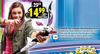 Aanbiedingen Nerf rebelle heartbreaker bow - Nerf - Geldig van 20/06/2015 tot 26/07/2015 bij ToyChamp