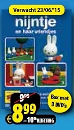Aanbiedingen  nijntje en haar vriendjes - 3dvd box (deel 4-6) - Huismerk - Toychamp - Geldig van 20/06/2015 tot 26/07/2015 bij ToyChamp