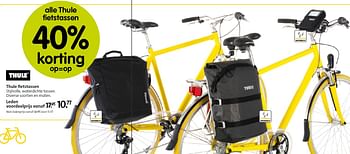 Aanbiedingen Thule fietstassen - Thule - Geldig van 11/06/2015 tot 21/06/2015 bij ANWB