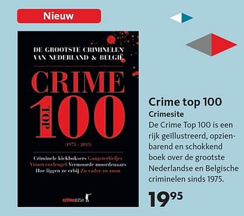 Aanbiedingen Crime top 100 crimesite - Huismerk-Bruna - Geldig van 08/06/2015 tot 21/06/2015 bij Bruna