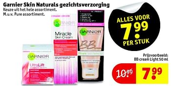 Aanbiedingen Garnier skin naturals gezichtsverzorging - Garnier - Geldig van 09/06/2015 tot 21/06/2015 bij Kruidvat