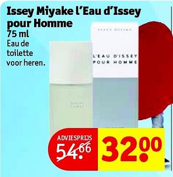 Aanbiedingen Issey miyake l`eau d`issey pour homme - Issey Miyake - Geldig van 16/06/2015 tot 21/06/2015 bij Kruidvat