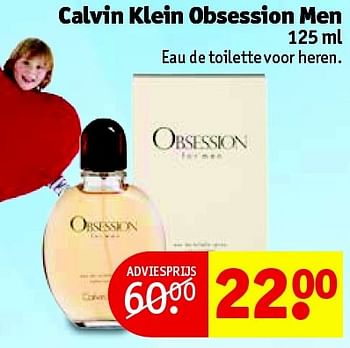 Aanbiedingen Calvin klein obsession men - Calvin Klein - Geldig van 16/06/2015 tot 21/06/2015 bij Kruidvat