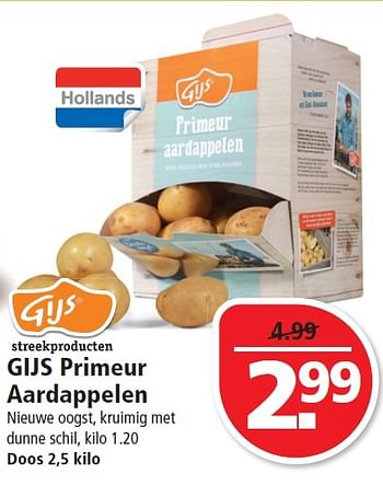 Aanbiedingen Gijs primeur aardappelen - Gijs - Geldig van 14/06/2015 tot 20/06/2015 bij Plus