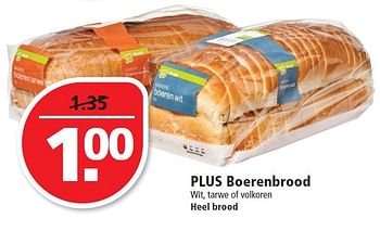 Aanbiedingen Plus boerenbrood - Huismerk - Plus - Geldig van 14/06/2015 tot 20/06/2015 bij Plus