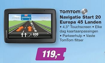 Aanbiedingen Tomtom navigatie start 20 europa 45 landen - TomTom - Geldig van 08/06/2015 tot 21/06/2015 bij ElectronicPartner