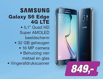 Aanbiedingen Samsung galaxy s6 edge 4g lte - Samsung - Geldig van 08/06/2015 tot 21/06/2015 bij ElectronicPartner