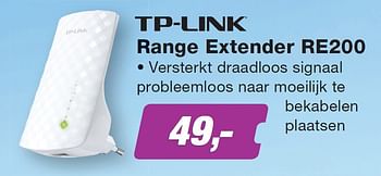 Aanbiedingen Tp link range extender re200 - TP-LINK - Geldig van 08/06/2015 tot 21/06/2015 bij ElectronicPartner