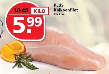 Aanbiedingen Plus kalkoenfilet - Huismerk - Plus - Geldig van 14/06/2015 tot 20/06/2015 bij Plus