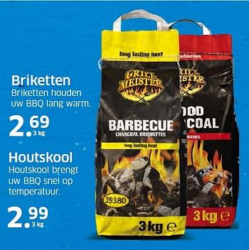Aanbiedingen Briketten briketten houden uw bbq lang warm - Grill Meister - Geldig van 15/06/2015 tot 21/06/2015 bij Lidl