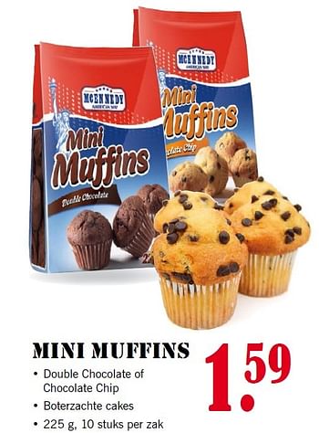 Aanbiedingen Mini muffins - Mcennedy - Geldig van 15/06/2015 tot 21/06/2015 bij Lidl