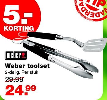Aanbiedingen Weber toolset - Weber - Geldig van 15/06/2015 tot 21/06/2015 bij Praxis