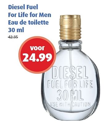 Aanbiedingen Diesel fuel for life for men eau de toilette - Diesel - Geldig van 08/06/2015 tot 21/06/2015 bij Uw eigen drogist