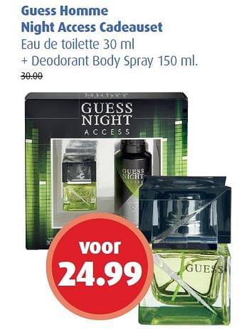 Aanbiedingen Guess homme night access cadeauset - Guess - Geldig van 08/06/2015 tot 21/06/2015 bij Uw eigen drogist