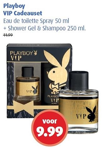 Aanbiedingen Playboy vip cadeauset - Playboy - Geldig van 08/06/2015 tot 21/06/2015 bij Uw eigen drogist