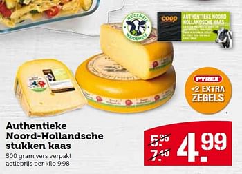 Aanbiedingen Authentieke noord-hollandsche stukken kaas - Huismerk - Coop - Geldig van 15/06/2015 tot 21/06/2015 bij Coop