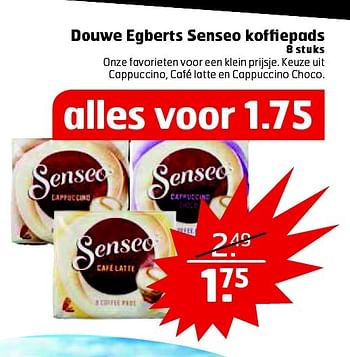 Aanbiedingen Douwe egberts senseo koffiepads - Douwe Egberts - Geldig van 16/06/2015 tot 21/06/2015 bij Trekpleister