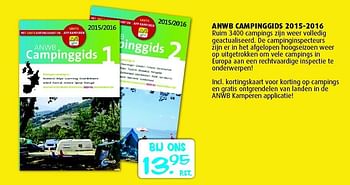 Aanbiedingen Anwb campinggids 2015-2016 - ANWB - Geldig van 15/06/2015 tot 21/06/2015 bij Boekenvoordeel