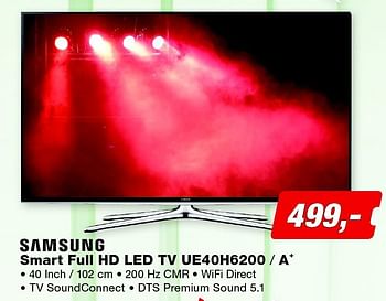 Aanbiedingen Samsung smart full hd led tv ue40h6200 - a - Samsung - Geldig van 08/06/2015 tot 21/06/2015 bij ElectronicPartner