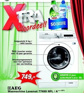 Aanbiedingen Aeg wasmachine lavamat 77499 nfl - a +++-30% - AEG - Geldig van 08/06/2015 tot 21/06/2015 bij ElectronicPartner