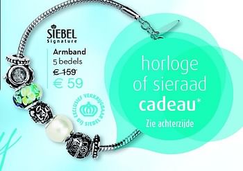Aanbiedingen Armband - Siebel - Geldig van 08/06/2015 tot 28/06/2015 bij Siebel Juweliers