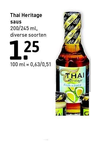 Aanbiedingen Thai heritage saus - Thai Heritage - Geldig van 08/06/2015 tot 28/06/2015 bij Xenos