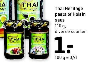 Aanbiedingen Thai heritage pasta of hoisin saus - Thai Heritage - Geldig van 08/06/2015 tot 28/06/2015 bij Xenos