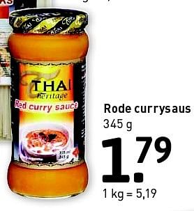 Aanbiedingen Rode currysaus - Thai Heritage - Geldig van 08/06/2015 tot 28/06/2015 bij Xenos