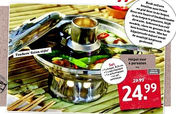 Aanbiedingen Hotpot voor 4 personen - Huismerk - Xenos - Geldig van 08/06/2015 tot 28/06/2015 bij Xenos