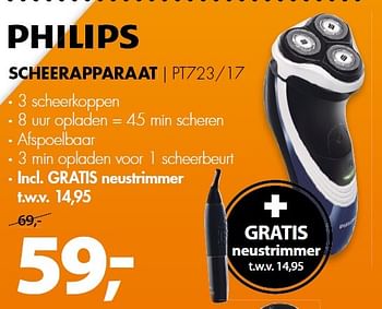 Aanbiedingen Philips scheerapparaat pt723-17 - Philips - Geldig van 22/06/2015 tot 28/06/2015 bij Expert