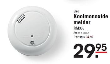 Aanbiedingen Elro koolmonoxide melder rm336 - Elro - Geldig van 11/06/2015 tot 29/06/2015 bij Sligro