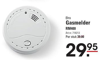 Aanbiedingen Elro gasmelder rm400 - Elro - Geldig van 11/06/2015 tot 29/06/2015 bij Sligro