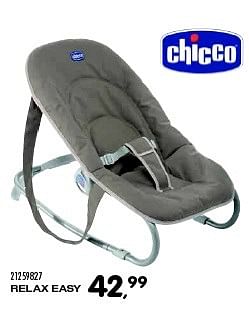 Aanbiedingen Relax easy - Chicco - Geldig van 23/06/2015 tot 28/07/2015 bij Supra Bazar