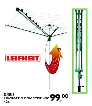 Aanbiedingen Linomatic comfort 400 - Leifheit - Geldig van 23/06/2015 tot 28/07/2015 bij Supra Bazar