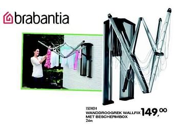 Aanbiedingen Wanddroogrek wallfix met beschermbox - Brabantia - Geldig van 23/06/2015 tot 28/07/2015 bij Supra Bazar