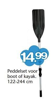 Aanbiedingen Peddelset voor boot of kayak. - Huismerk - Multi Bazar - Geldig van 15/06/2015 tot 05/07/2015 bij Multi Bazar