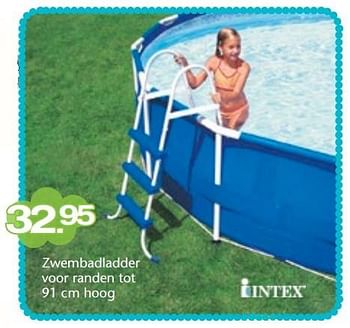 Aanbiedingen Zwembadladder voor randen tot - Intex - Geldig van 15/06/2015 tot 05/07/2015 bij Multi Bazar