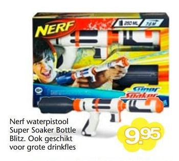 Aanbiedingen Nerf waterpistool super soaker bottle blitz - Nerf - Geldig van 15/06/2015 tot 05/07/2015 bij Multi Bazar