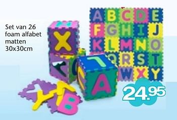 Aanbiedingen Set van 26 foam alfabet matten - Huismerk - Multi Bazar - Geldig van 15/06/2015 tot 05/07/2015 bij Multi Bazar