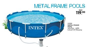 Aanbiedingen Metal frame pool - Intex - Geldig van 23/06/2015 tot 28/07/2015 bij Supra Bazar