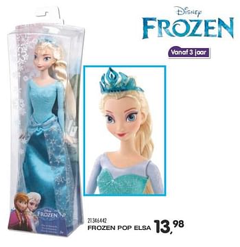 Aanbiedingen Frozen pop elsa - Disney  Frozen - Geldig van 23/06/2015 tot 28/07/2015 bij Supra Bazar