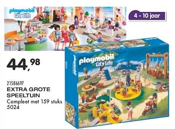 Aanbiedingen Extra grote speeltuin - Playmobil - Geldig van 23/06/2015 tot 28/07/2015 bij Supra Bazar