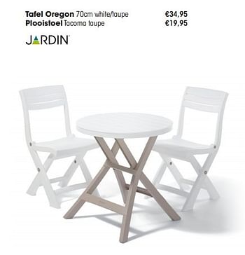 Aanbiedingen Tafel oregon - Jardin - Geldig van 30/03/2015 tot 31/08/2015 bij Multi Bazar