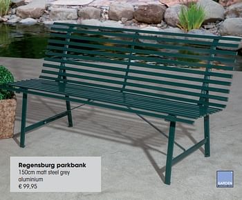 Aanbiedingen Regensburg parkbank - Garden Impressions - Geldig van 30/03/2015 tot 31/08/2015 bij Multi Bazar