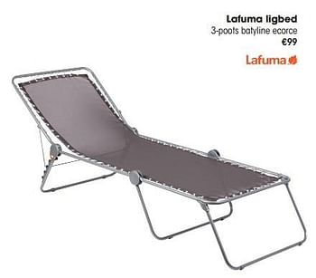 Aanbiedingen Lafuma ligbed - Lafuma - Geldig van 30/03/2015 tot 31/08/2015 bij Multi Bazar