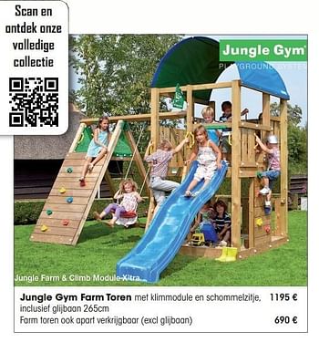 Aanbiedingen Jungle gym farm toren - Jungle Gym - Geldig van 30/03/2015 tot 31/08/2015 bij Multi Bazar